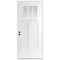 Codel Doors 36" x 80" Primed White Shaker Exterior Fiberglass Door 3068RHISPSFHER2033C491615M - alternate 1